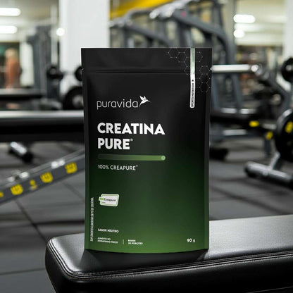 Creatina Pure Puravida 90g Vegana Sabor Neutro