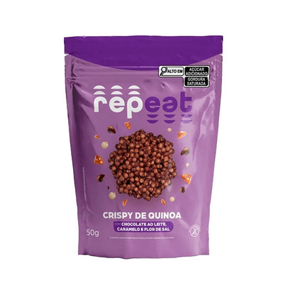 Crispy de Quinoa Repeat Chocolate ao Leite Caramelo e Flor de Sal 50g