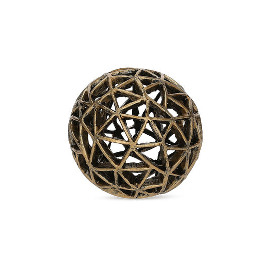 Esfera Decorativa Mart em Poliresina Creme 19cm