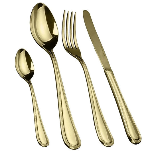 Faqueiro Fracalanza Pearl 24 Peças Aço Inox Champanhe
