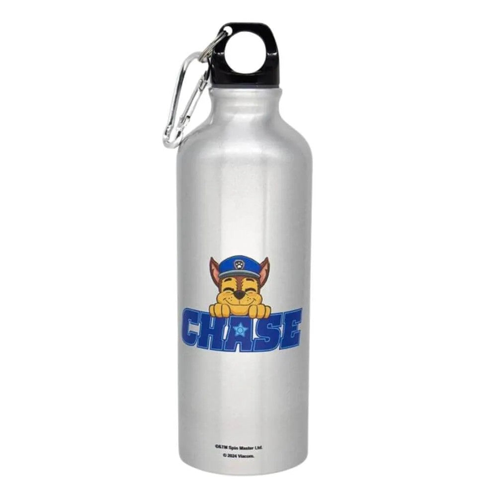 Garrafa de Alumínio Patrulha Canina Chase 500ml com Mosquetão Zona Criativa