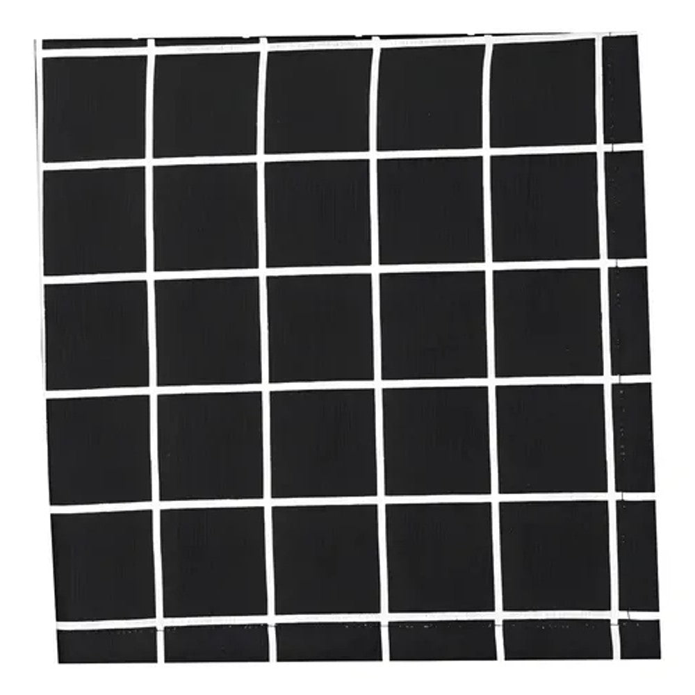 Guardanapo de Tecido Lhermitage Branco e Preto 45x45cm