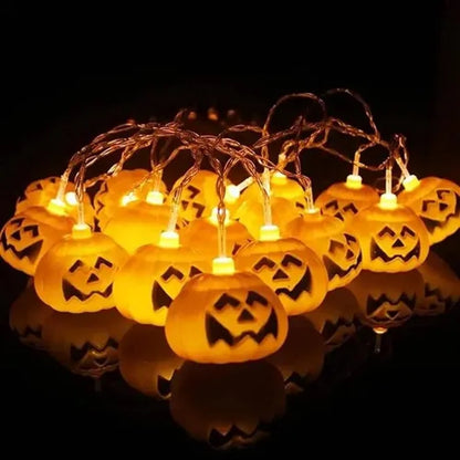 Guirlanda Halloween Abóbora 3m Decoração Festa Silver Festas