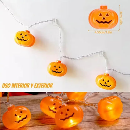 Guirlanda Halloween Abóbora 3m Decoração Festa Silver Festas