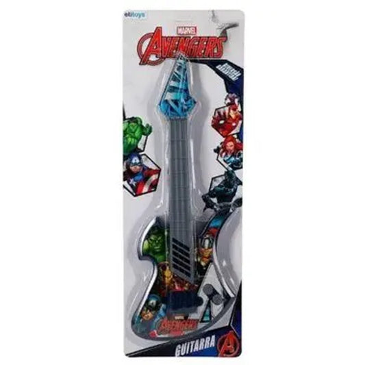 Guitarra Infantil de Brinquedo Vingadores Marvel Etitoys com Cordas