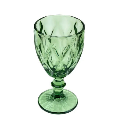 Jogo 6 Taças para Água Diamond Verde Lyor 320ml
