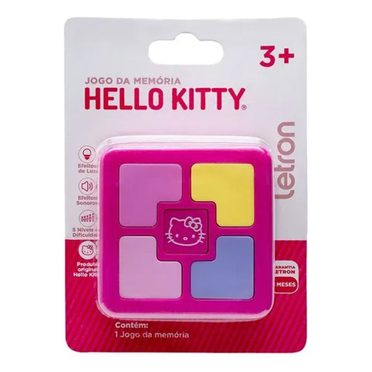 Jogo da Memória Hello Kitty Letron com Som e Luz Infantil