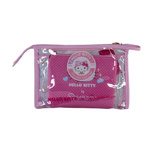 Kit 2 Necessaires Hello Kitty Pink Klass Vough Organizador de Maquiagem