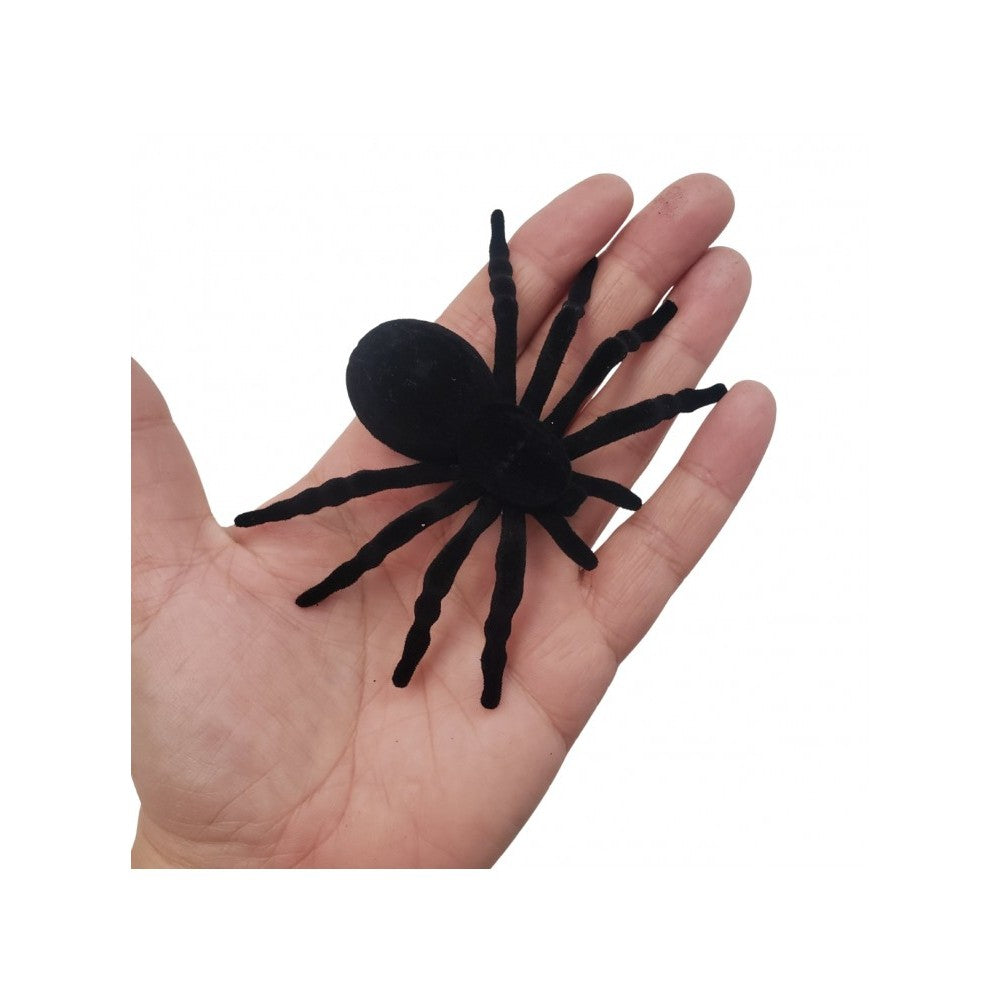 Kit 4 Aranhas de Halloween Silver Festas 7x11,5cm Decoração Temática