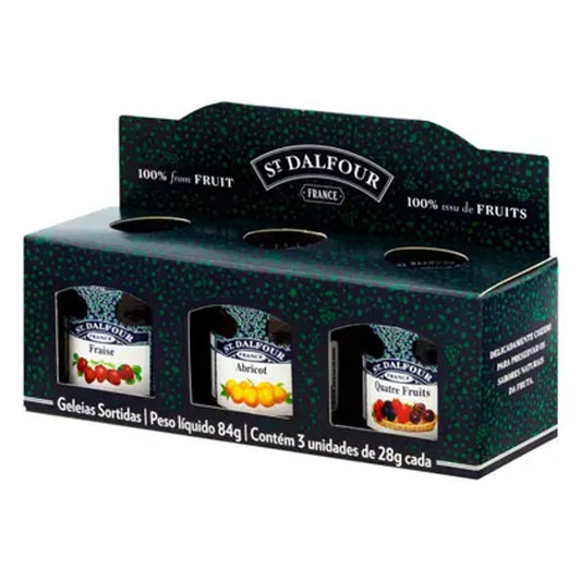 Kit 48 Mini Geleias St Dalfour Frutas Vermelhas 28g Sem Açúcar