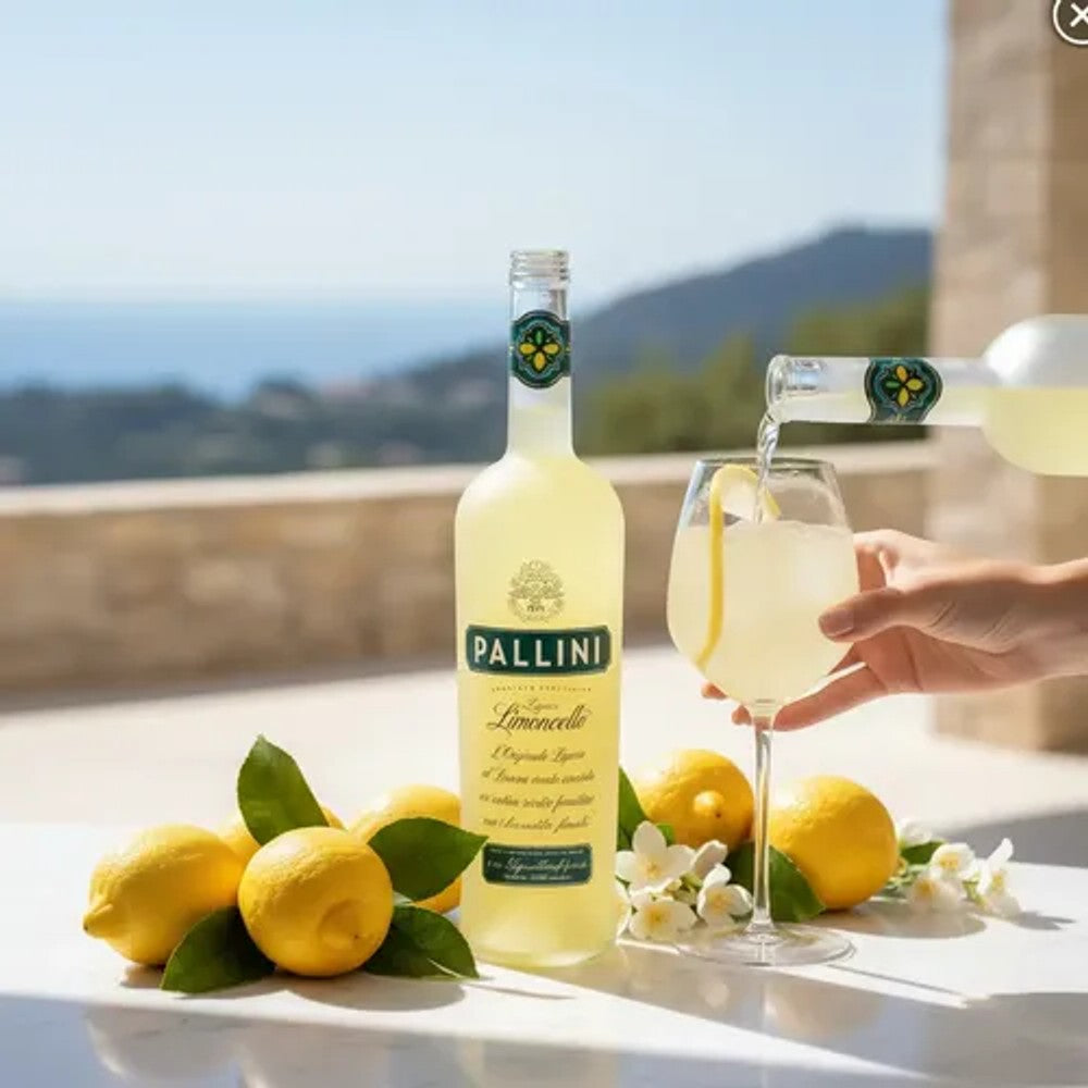 Licor Creme de Limoncello Pollini 700ml - Original Italiano