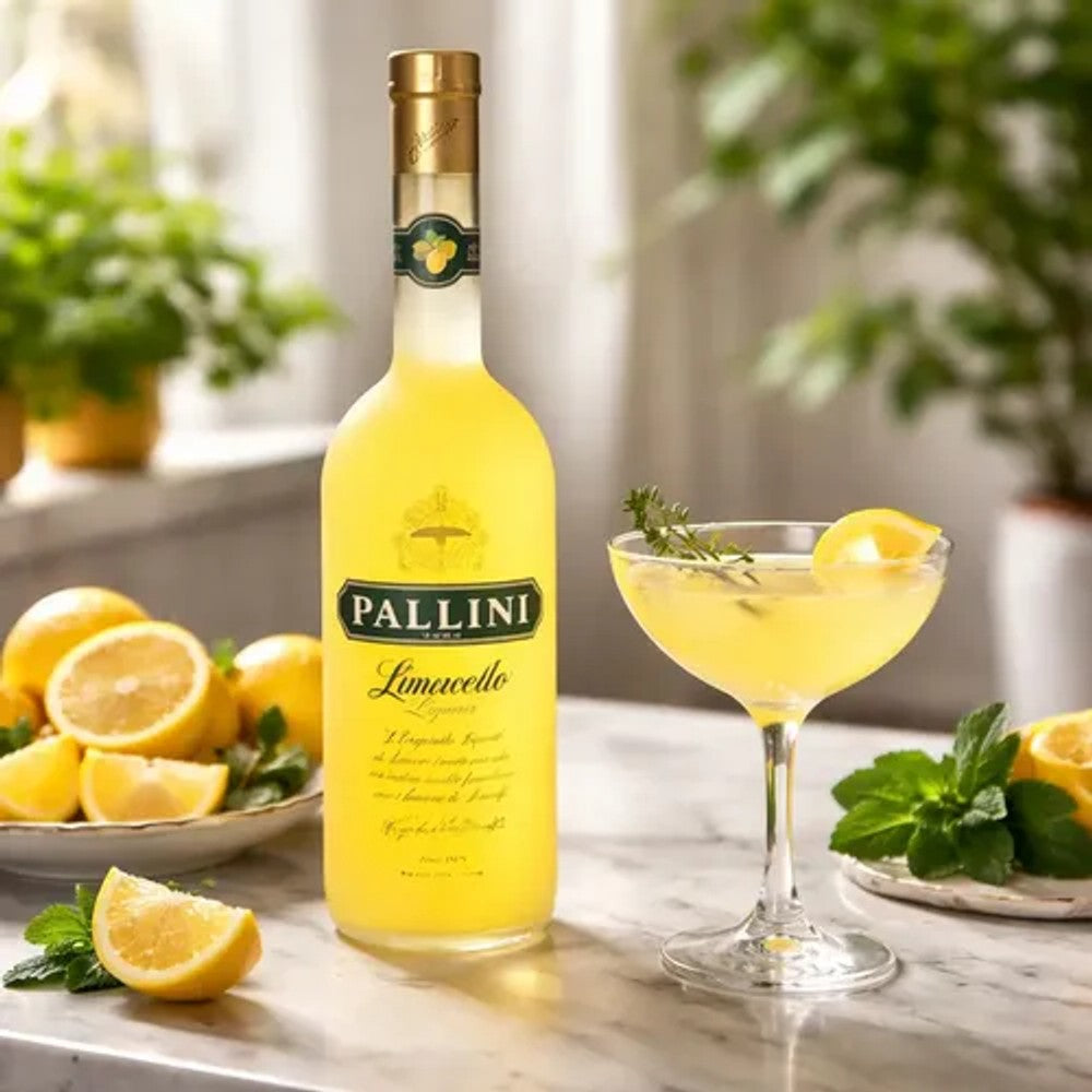 Licor Creme de Limoncello Pollini 700ml - Original Italiano