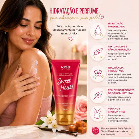 Loção Corporal Empório Daruma Sweet Heart Kny 180ml Hidratante Vegano