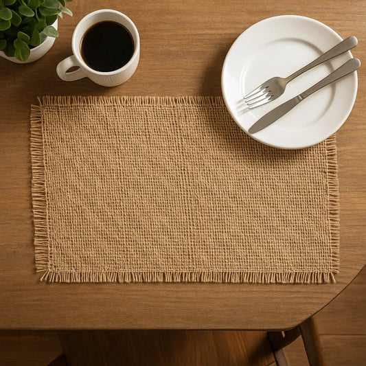 Lugar Americano Retangular Hauskraft Coiba Marrom 45x31cm