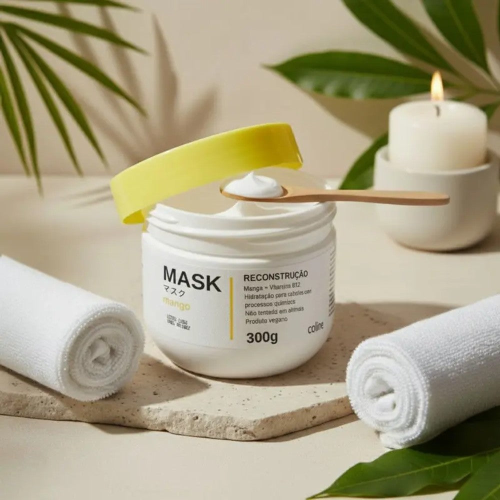 Máscara Capilar Coline Mango Reconstrução Vegana 300g