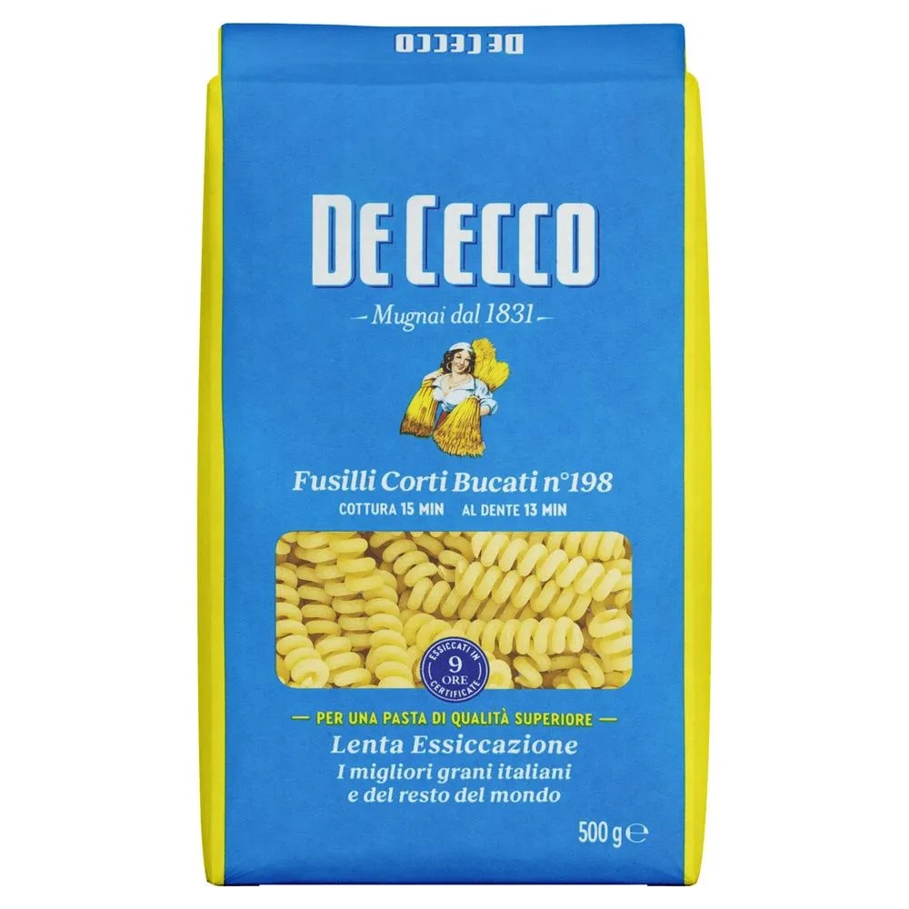 Macarrão De Cecco Fusilli Corti Bucati N°198 500g