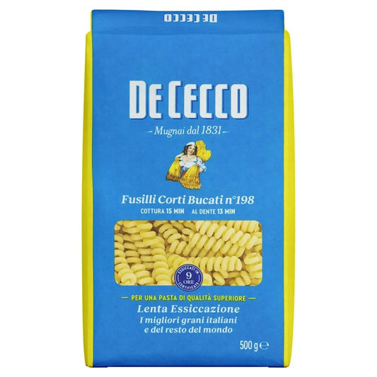 Macarrão De Cecco Fusilli Corti Bucati N°198 500g