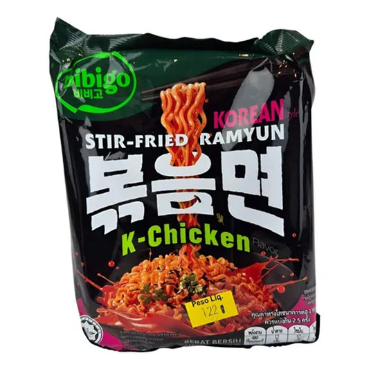 Macarrão Instantâneo Bibigo Frango Apimentado 122g Ramyun Coreano