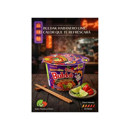 Macarrão Instantâneo Samyang Buldak Habanero Lime Big Bowl 110g