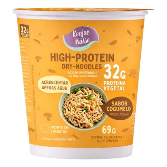 Macarrão Konjac Instantâneo Sabor Cogumelos Konjac Massa MF 69g Low Carb Sem Glúten