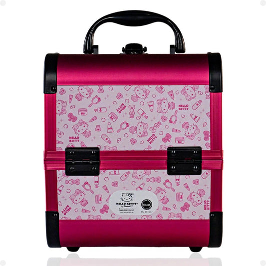 Maleta de Maquiagem Grande Hello Kitty Rosa Klass Vough DBHK-02R