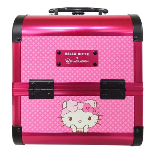 Maleta de Maquiagem Hello Kitty Klass Vough com Espelho Rosa
