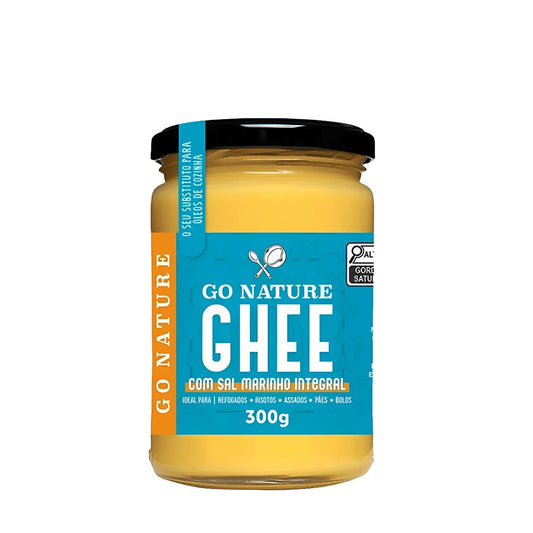 Manteiga Ghee Go Nature com Sal Marinho Integral 300g Sem Glúten e Sem Lactose