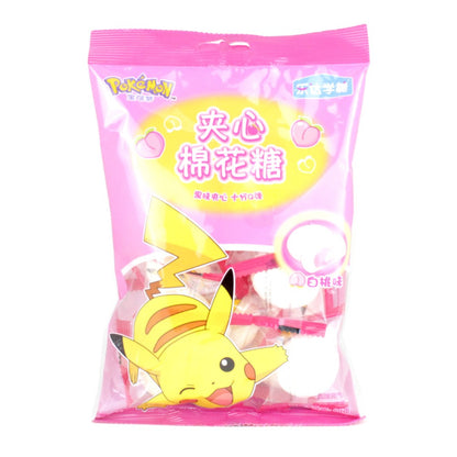 Marshmallow Recheado Sabor Pêssego Pokemon 80g