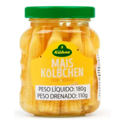 Milho Mini em Conserva Kuhne 180g Empório Daruma