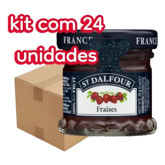 Mini Geleia de Morango St Dalfour 28g - Sem Conservantes e Sem Corantes