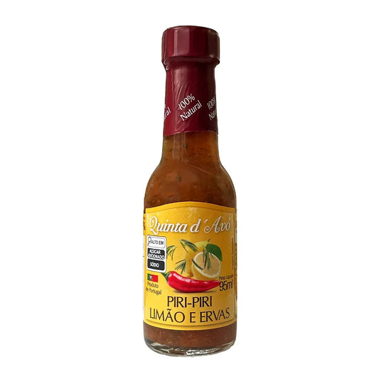 Molho Piri-Piri Limão e Ervas Quinta d'Avó 95ml