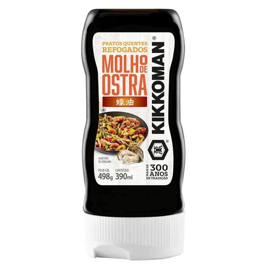 Molho de Ostra Kikkoman 390ml Squeeze para Culinária Asiática