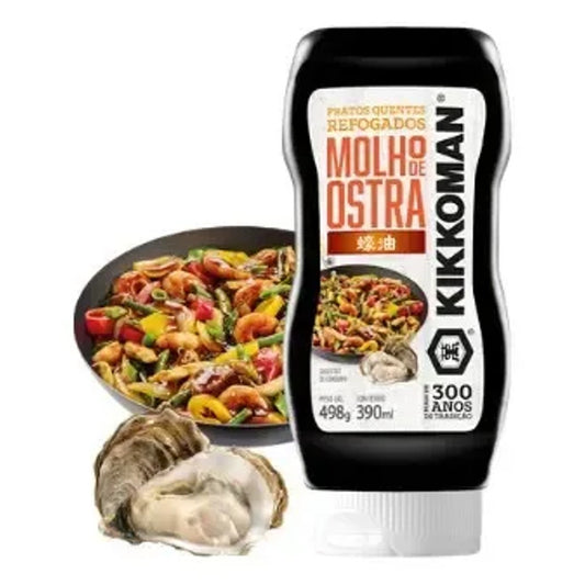 Molho de Ostra Kikkoman 390ml Squeeze para Culinária Asiática
