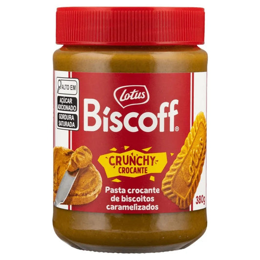 Pasta de Biscoito Lotus Biscoff Crunchy 380g