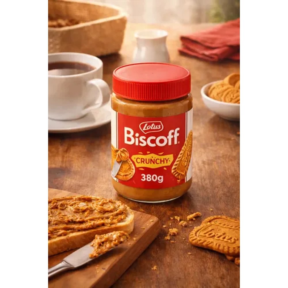 Pasta de Biscoito Lotus Biscoff Crunchy 380g