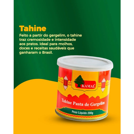 Pasta de Gergelim Tahine Kamal 200g - Natural e Sem Glúten