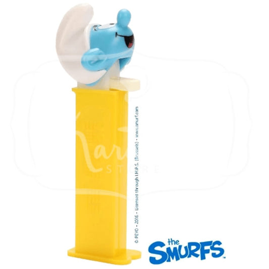 Pastilha Pez Smurfs Sabor Morango Limão e Framboesa Blister 25,5g
