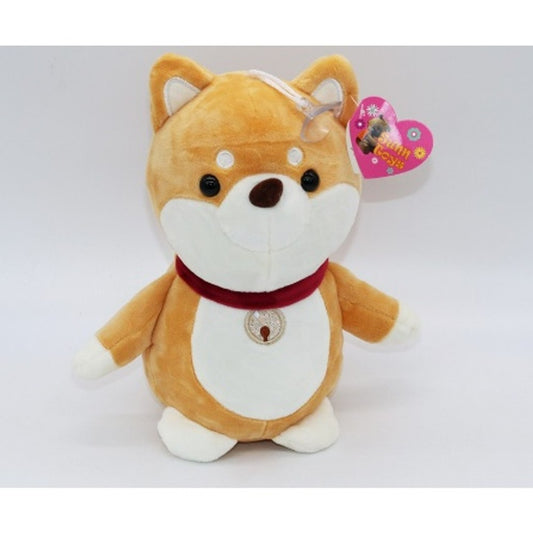 Pelúcia de Cachorro Shiba Inu Sunn Toys 25cm Fofinha e Macia