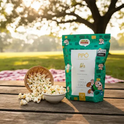 Pipoca Gourmet Pipó Salgada Sabor Cebola e Salsa 35g