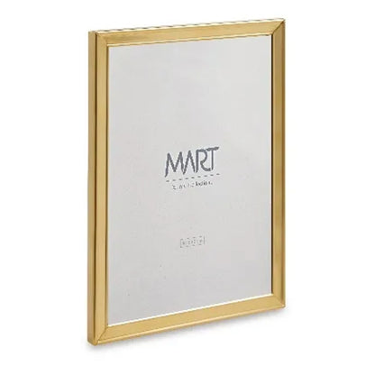 Porta Retrato em Metal Dourado 10x15cm Mart