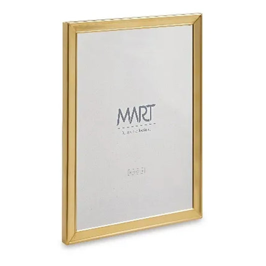 Porta Retrato em Metal Dourado 10x15cm Mart