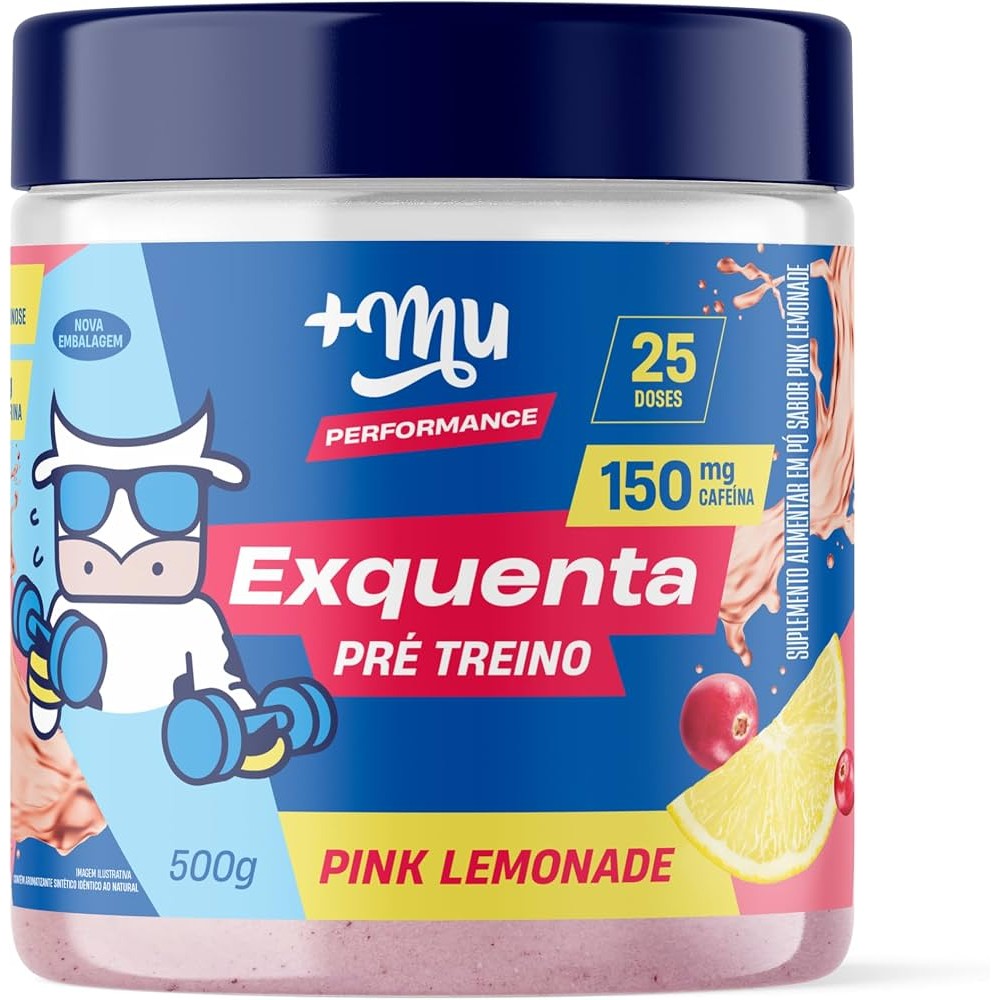 Pré Treino MaisMu Exquenta Pink Lemonade 500g