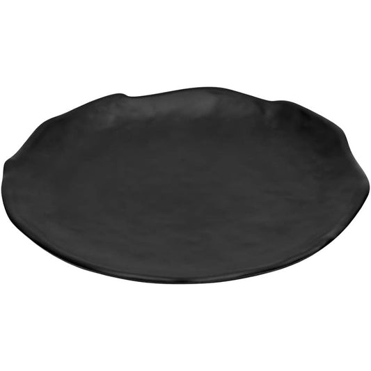 Prato Redondo Nihon Mimo Style em Melamina Preto 20,4cm