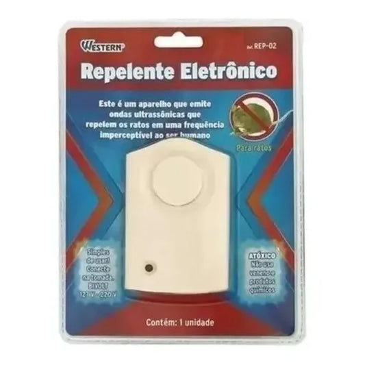 Repelente Eletrônico Ultrassônico para Ratos Western Bivolt REP-02