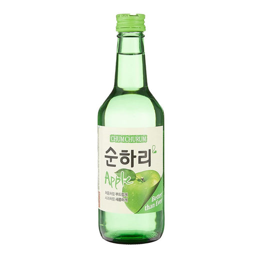 Soju Lotte Chum Churum Maçã 360ml - Bebida Coreana