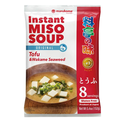 Sopa Instantânea de Missô Marukome com Tofu e Wakame 152g Sem Glúten