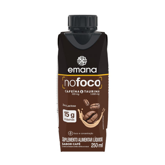 Suplemento Alimentar Emana No Foco Sabor Café 250ml 15g Proteína