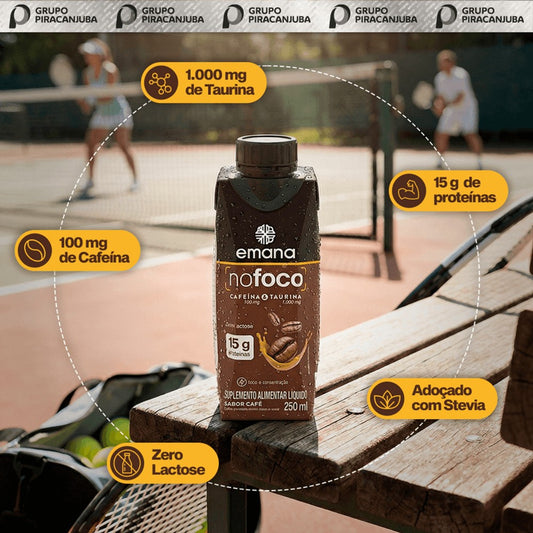 Suplemento Alimentar Emana No Foco Sabor Café 250ml 15g Proteína