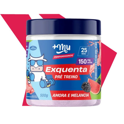 Suplemento Pré Treino Exquenta MaisMu Amora e Melancia 500g