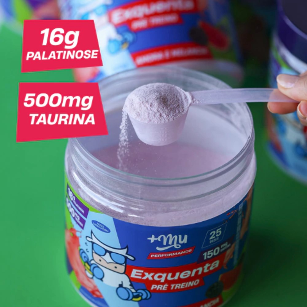 Suplemento Pré Treino Exquenta MaisMu Amora e Melancia 500g